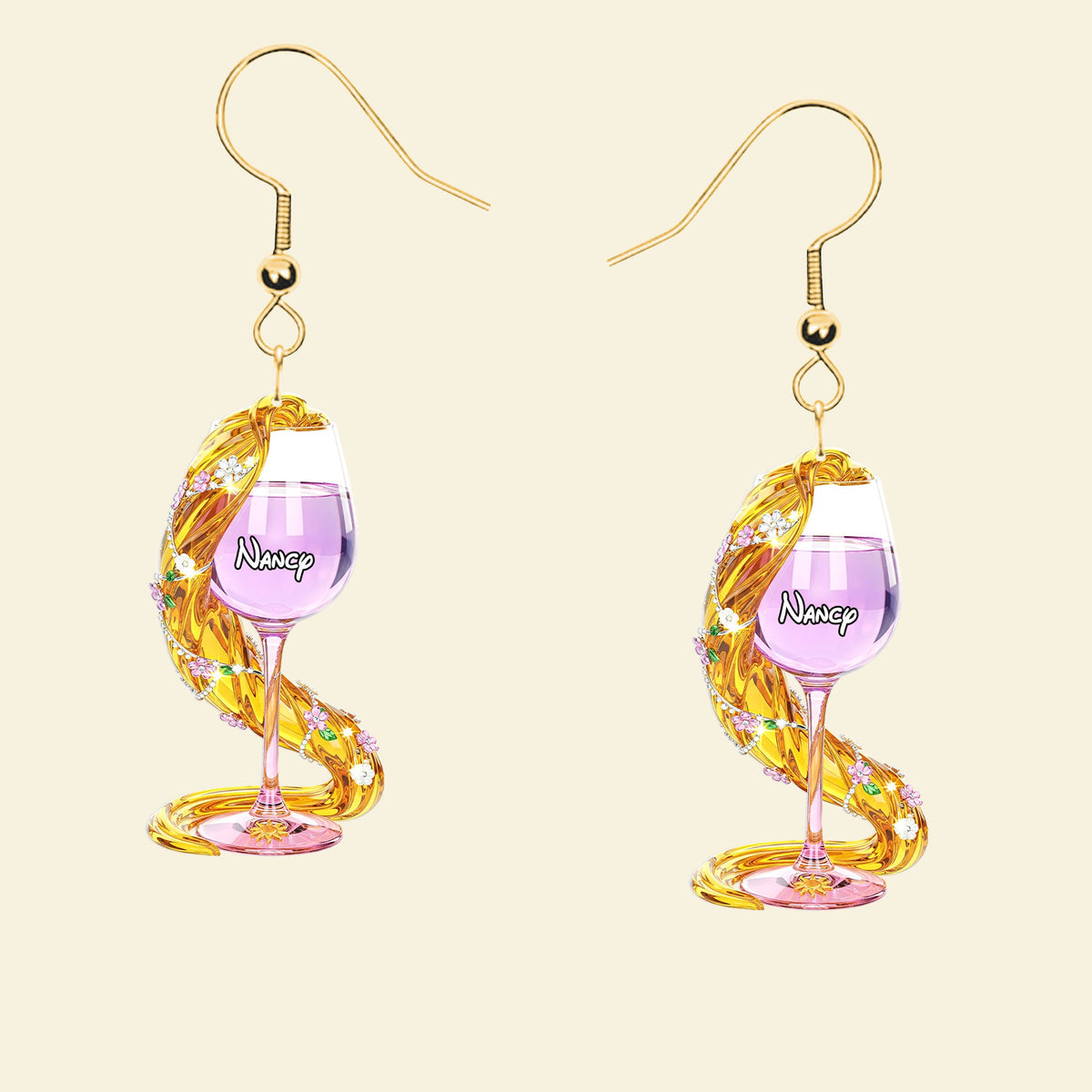 Drink Princess Earrings - Personalized Gifts For Her 02nati280625-Homacus