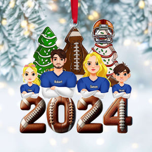 Personalized Gift For Family Christmas Ornament Football Family 04XQTI011124HG-Homacus