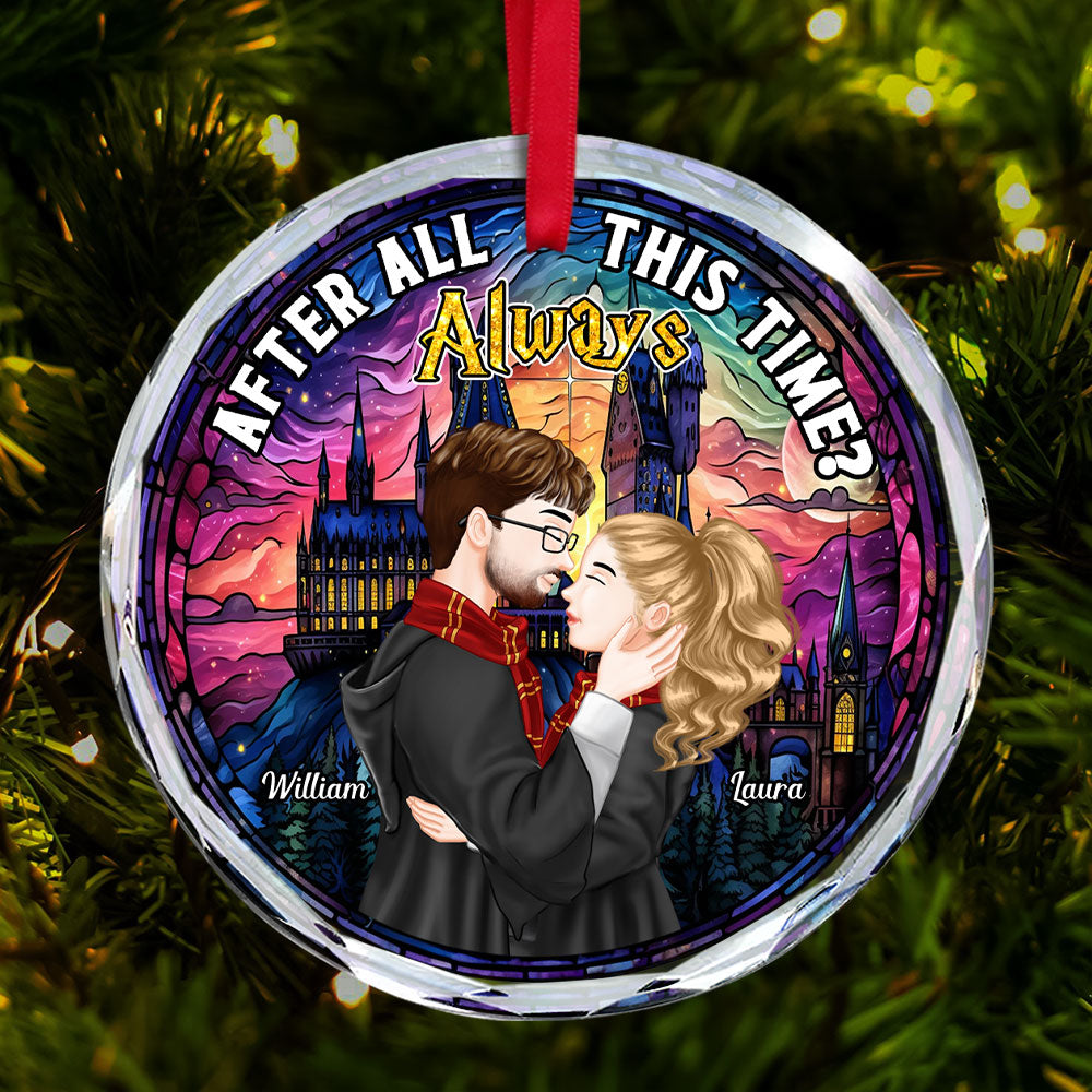 Couple Ornament - Witch & Wizard Couple - Personalized Gifts For Couple-Homacus