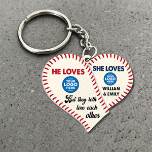 Personalized Gifts For Baseball-loving Couple Keychain 04huti260623-Homacus