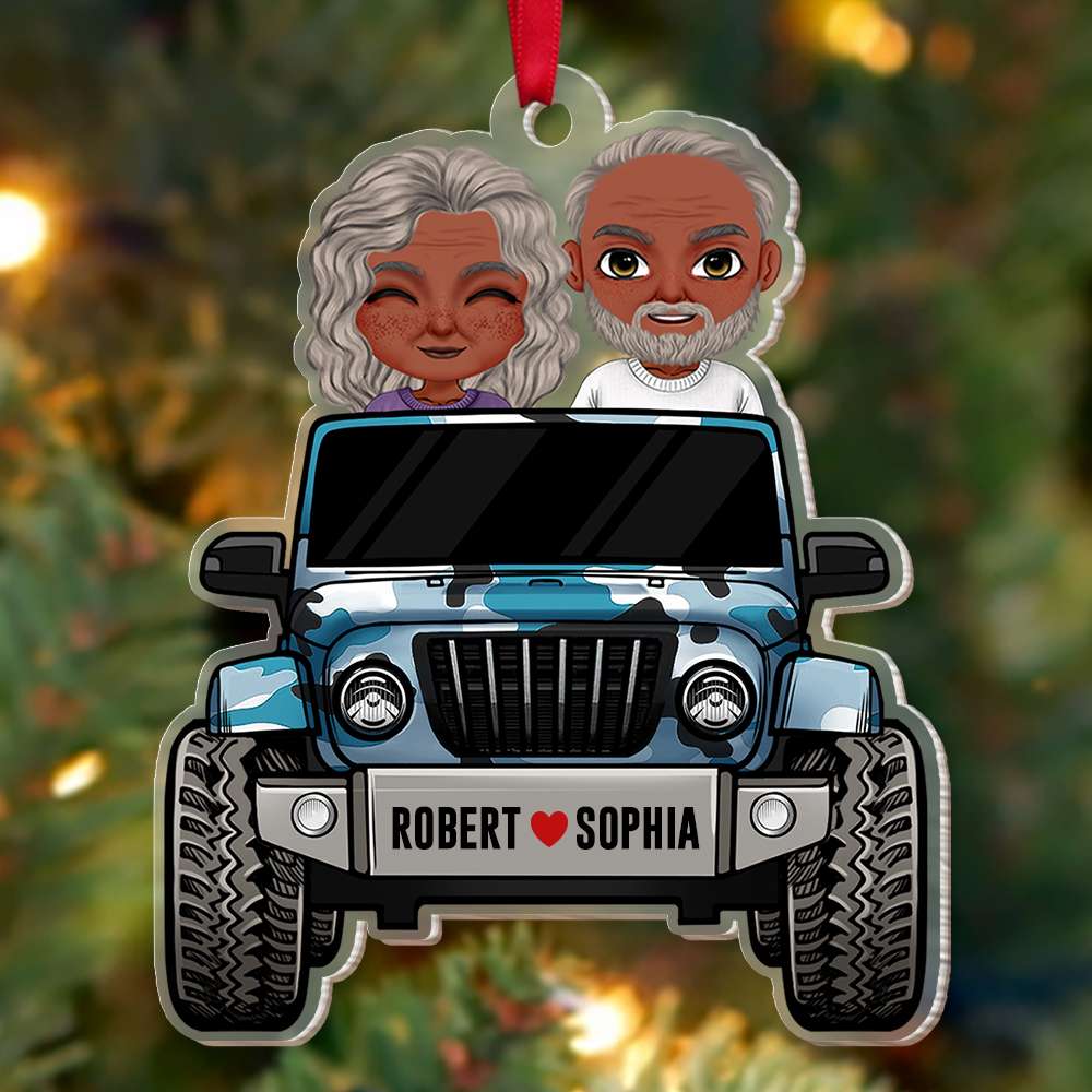 Personalized Gifts For Couple Christmas Ornament Happy Couple Travelling-Homacus