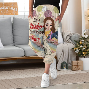 Personalized Gifts For Crochet Lover Sweatpants I'm A Hooker In My Spare Time 02tgti021224hh-Homacus