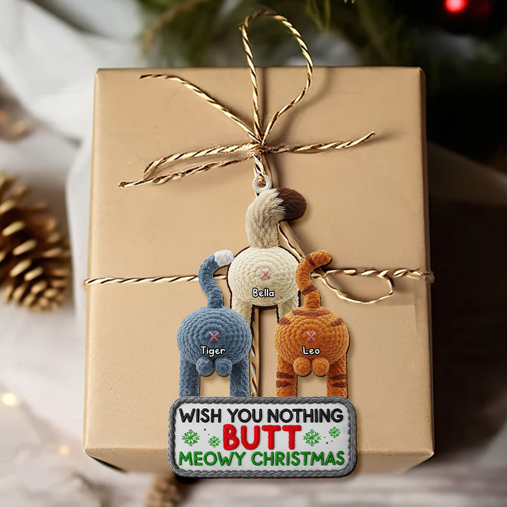 Funny Cat Ornament - Personalized Gifts For Cat Lovers 04nati061025-Homacus