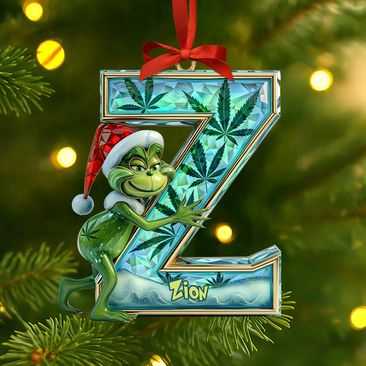 Funny Green Guy Ornament - Custom Letter Gifts For Loved Ones 01tgti180925-Homacus