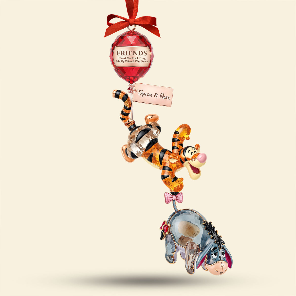 Good Friends Lift Each Other Up Ornament, Personalized Gifts For Friends 05qhti220925-Homacus