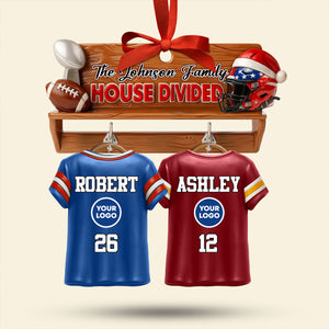 House Divided Family Ornament - Personalized Gifts For Family 01huti170925-Homacus