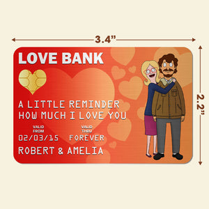 Personalized Gifts For Couple Wallet Card, Unlimited Love Bank 02qhti301224hg-Homacus