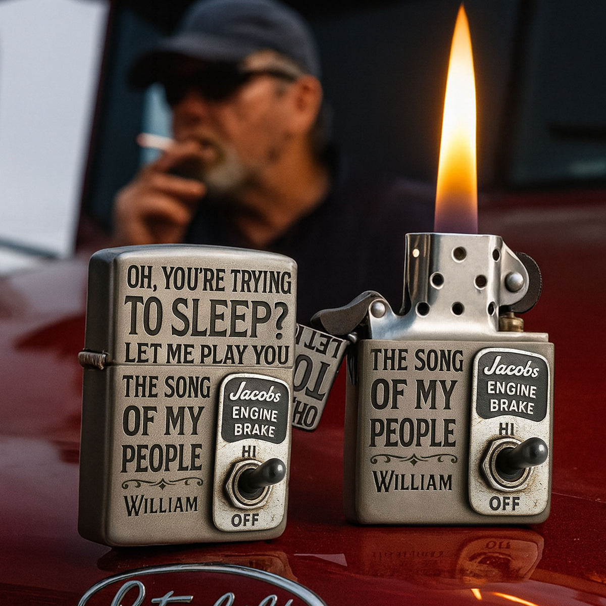 Engine Brake Lighter - Personalized Gift For Truck Driver-Homacus