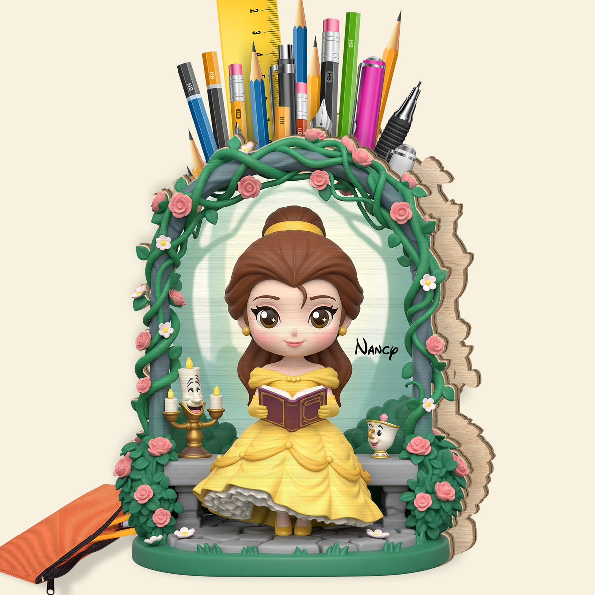 Princess Pen Holder - Personalized Gifts For Princess Lovers 01pgti300725-Homacus