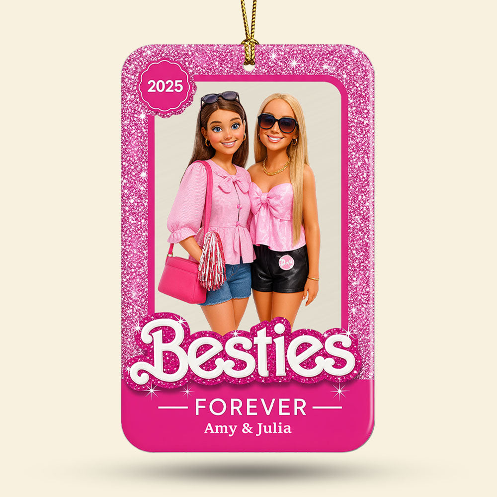 Cartoon Bestie Ornament - Custom Photo Gifts For Besties 02pgti200825-Homacus
