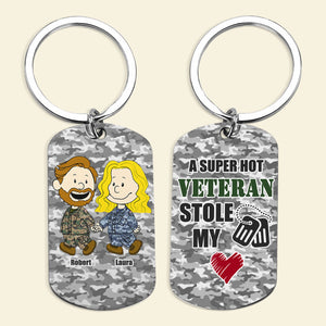 Personalized Gifts For Veteran Couple Keychain 03toti210125hg-Homacus