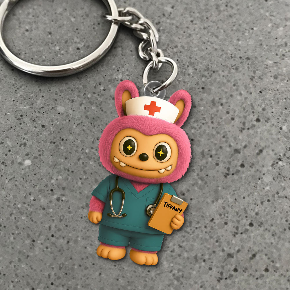 Toothy Goblin Keychain - Personalized Gifts For Nurse 03ohti170525-Homacus