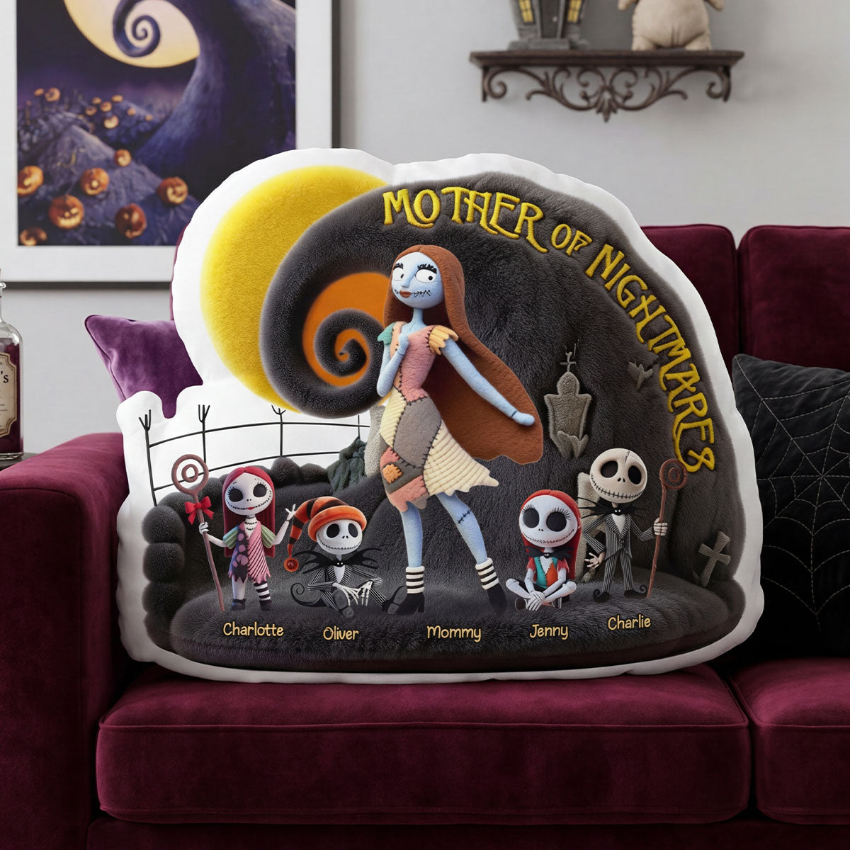 Love Mother Custom Shape Pillow - Personalized Gifts For Moms 04ohti250326-Homacus