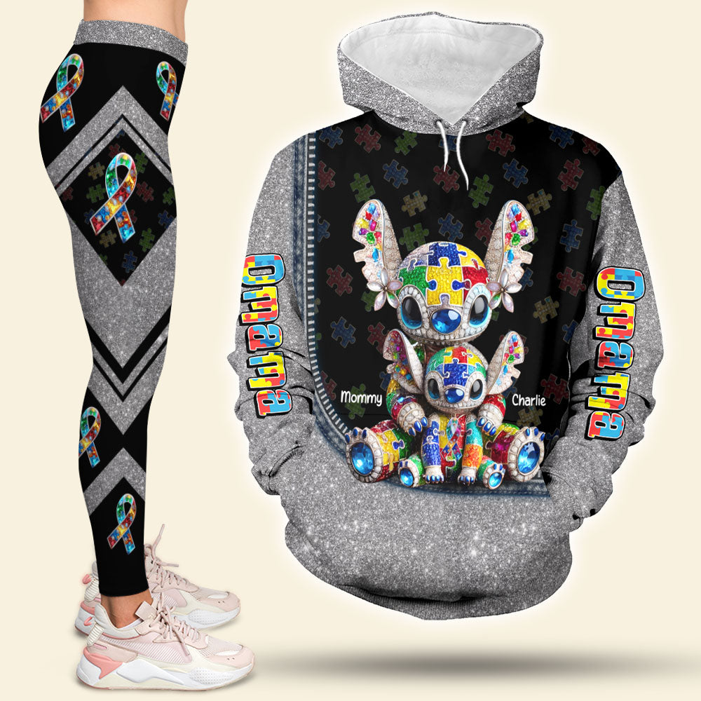 Personalized Gifts For Autism Mom Set Hoodie & Leggings, Cute Character 03tgti210325-Homacus