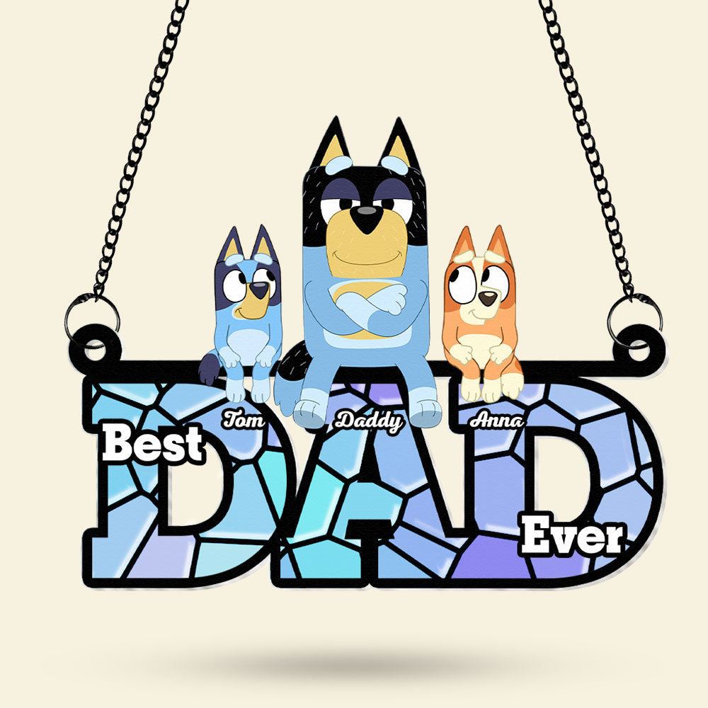 Personalized Gifts For Dad Suncatcher Ornament 05OHTI240424-Homacus