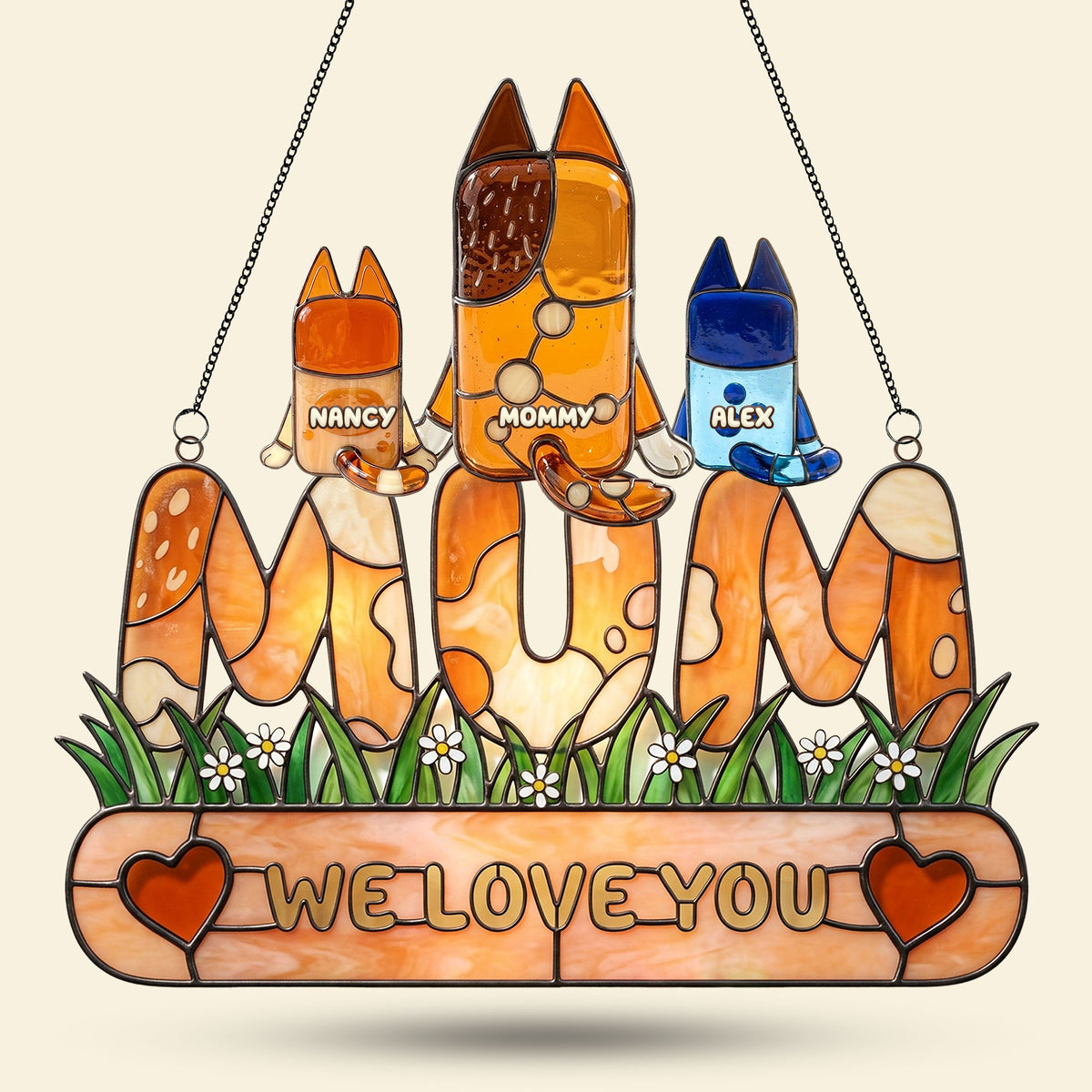 Love You Mom Suncatcher - Personalized Gifts For Mothers 03ohti170326-Homacus