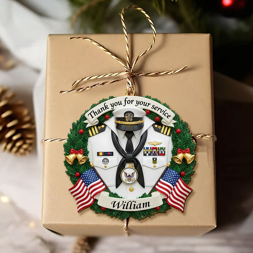 Military Appreciation Christmas Ornament Personalized Gifts For Veterans 03KITI200925-Homacus