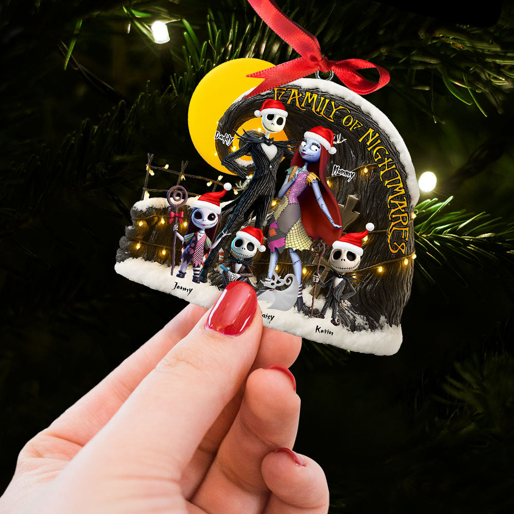 Spooky Family Ornament - Personalized Gifts For Family 04ohti110825-Homacus