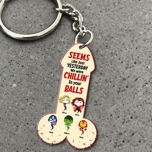 Super Sperm Dad Keychain - Personalized Gifts For Dad 02ohti190525-Homacus