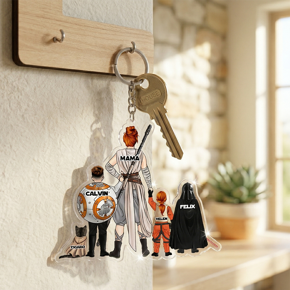 Personalized Gifts For Mom Keychain Universe Mom And Kids 071qhhu220225hhhg-Homacus