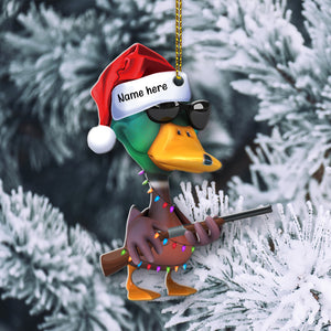 Personalized Gifts For Hunting Lovers Christmas Ornament Hunting Duck 09qhqn0610-Homacus