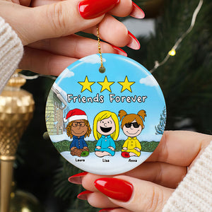 Personalized Gifts For Friends Ceramic Ornament 04OHTI071123HH-Homacus