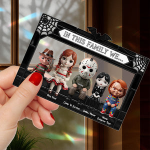 Horror Family Suncatcher - Personalized Gifts For Family 02ohti080825-Homacus