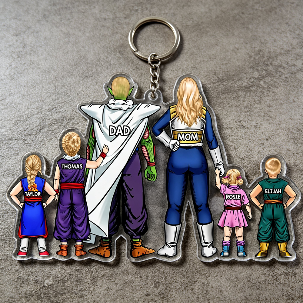 Super Power Family Keychain - Personalized Gift For Family 05QHHU030426HH-Homacus