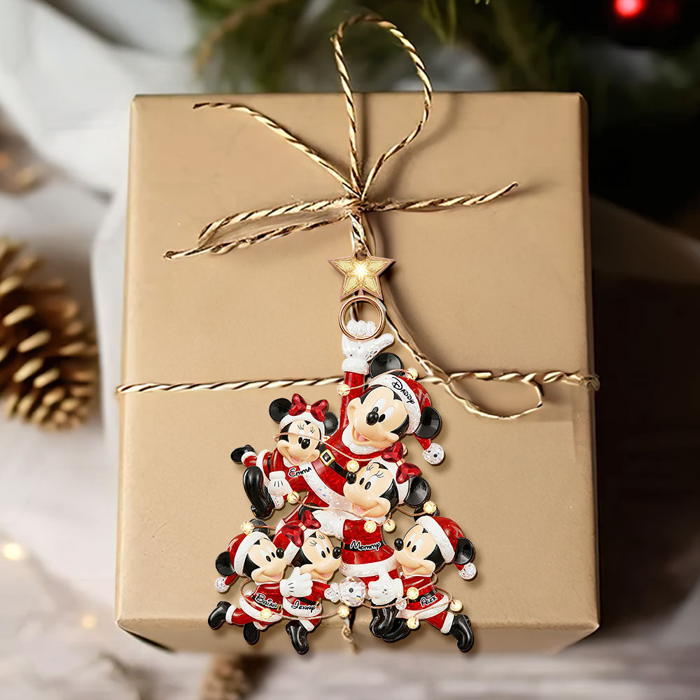 Playful Family Tree Ornament - Personalized Christmas Gifts For Family 01QHTI230925-Homacus
