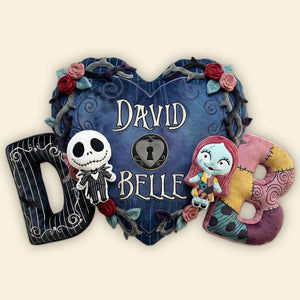 Initial Alphabet Couple Pillow - Personalized Gifts For Couple 05QHTI091225-Homacus