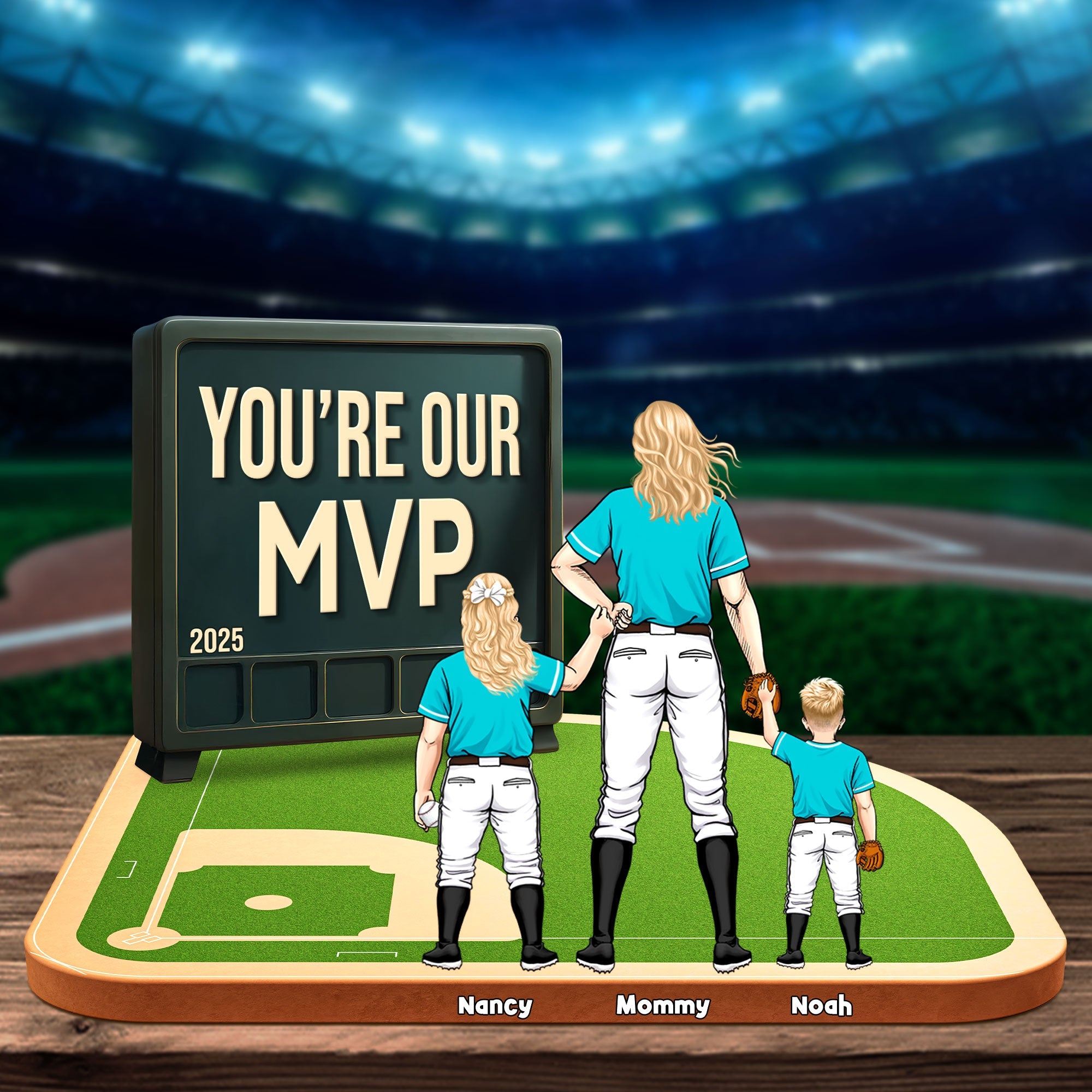 Baseball Mom Plaque - Personalized Gifts For Mom 01kati150425pa-Homacus