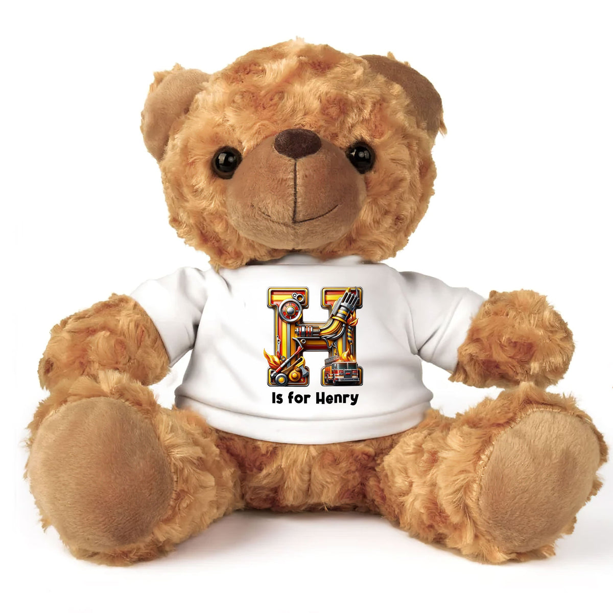 Custom Alphabet Gifts For Kids Bear With Shirt Firefighter Letter 04xqti140225-Homacus