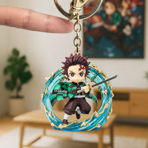 Darkness Hunter Keychain - Personalized Gifts For Loved Ones 04pgti250825-Homacus