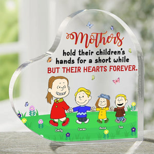 Personalized Gifts For Mother Heart Plaque Mothers Hold Their Children's Hands 03NATI310124-Homacus