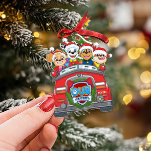 Personalized Gifts For Family Ornament, Kids Chillin' On Christmas Car 01qhti241024-Homacus