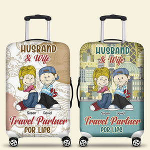 Personalized Gifts For Couple Luggage Cover Travel Partner 01xqti281224hg-Homacus