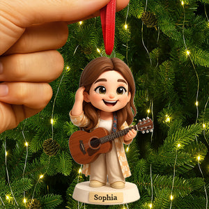 Guitarist Ornament - Custom Photo Gifts For Guitar Lovers 02pgti290825-Homacus