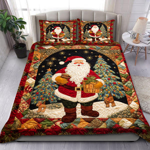 Christmas Gifts Santa Claus Quilt Bedding Set 01HUTI011124-Homacus