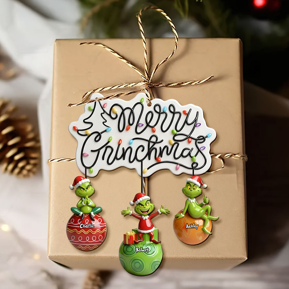 Playfull Hanging Together Ornament, Personalized Christmas Gifts For Family & Friends 02qhti081025-Homacus