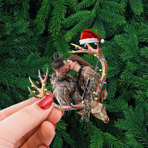 Custom Photo Gifts For Hunting Couple Ornament Christmas 03OHTI191124-Homacus