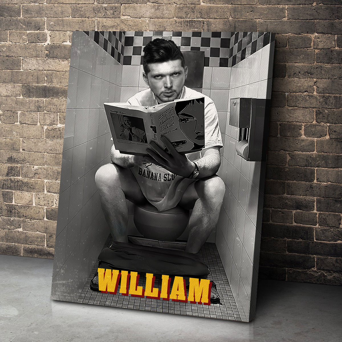 Personalized Gifts For Movie Fans Poster Canvas 02HUTI230724 Funny Toilet Scene-Homacus