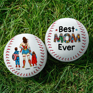 Powerful Mom And Kids Baseball - Personalized Gift For Mother's Day Baseball 01ACHU240426PA-Homacus