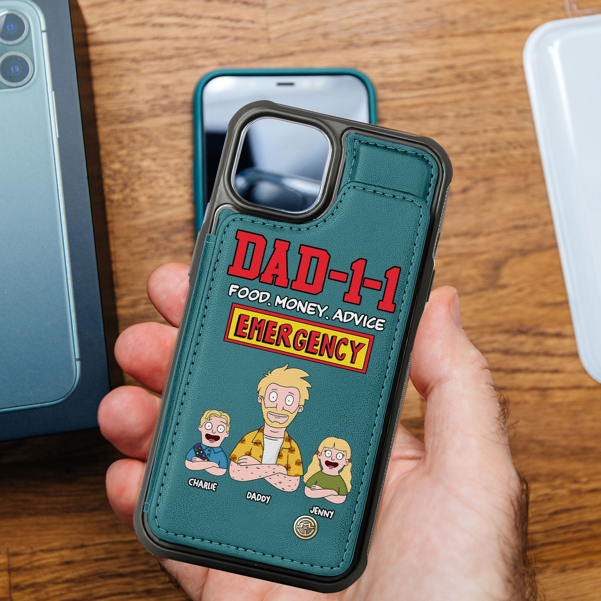 Dad Leather Flip Wallet Phone Case - Personalized Gifts For Dad 06toti220325hg-Homacus