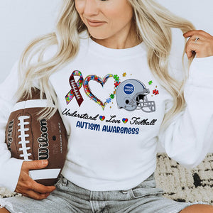 Personalized Gifts For American Football Lovers Autism Awareness Shirt 06huti210225-Homacus