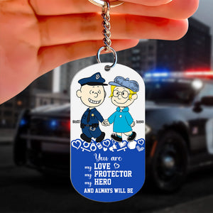 Personalized Gifts For Couple Keychain, Custom Job Costume 02qhti130125hg-Homacus