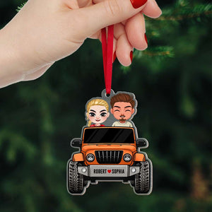 Personalized Gifts For Couple Christmas Ornament Happy Couple Travelling-Homacus