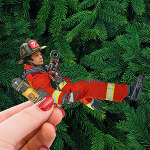 Custom Photo Gift For Firefighter Ornament, Firefighter Hanging 01qhti261124-Homacus