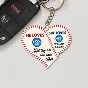 Personalized Gifts For Baseball-loving Couple Keychain 04huti260623-Homacus