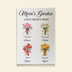 Personalized Gifts For Mom Canvas Print Mom's Garden-Homacus