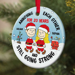 Personalized Gifts For Couple Ceramic Ornament Annoying Each Other 02HTDT310723HH-Homacus